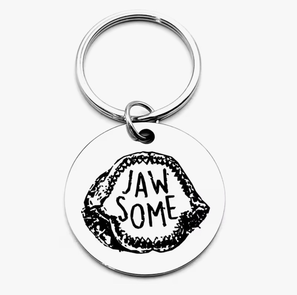 3/$25 Jaw Some Shark Teeth Awesome Jawsome Shark Week Stainless Steel Keychain